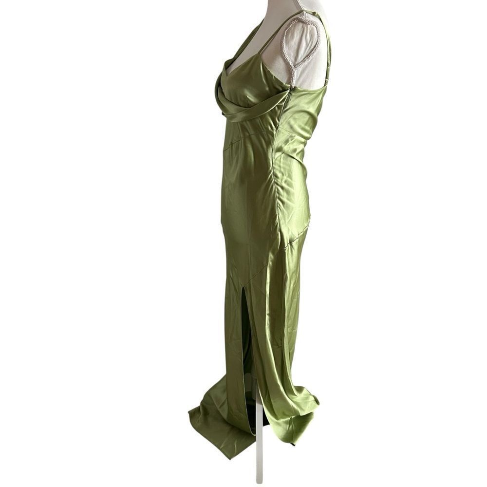 Nicholas Green Satin Gown Size 4 - Picture 7 of 11